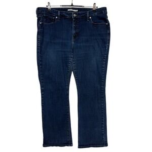 Levis 415 Jeans Womens 18W 38x29 Blue Bootcut Stretch Dark Wash Denim Classic